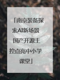 南京装备探索AI新场景 国产开源主控点亮中小学课堂
