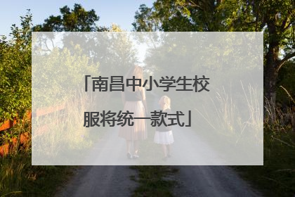 南昌中小学生校服将统一款式