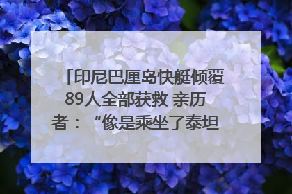 印尼巴厘岛快艇倾覆89人全部获救 亲历者：“像是乘坐了泰坦尼克号”｜封面头条