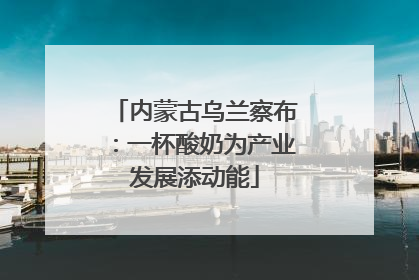 内蒙古乌兰察布：一杯酸奶为产业发展添动能