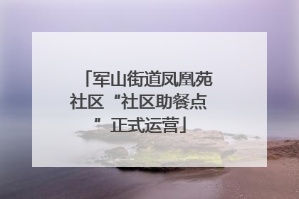军山街道凤凰苑社区“社区助餐点”正式运营
