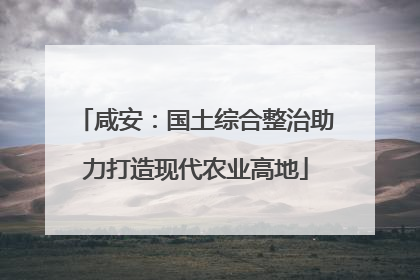 咸安：国土综合整治助力打造现代农业高地