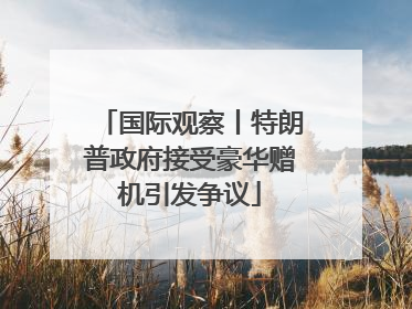 国际观察丨特朗普政府接受豪华赠机引发争议
