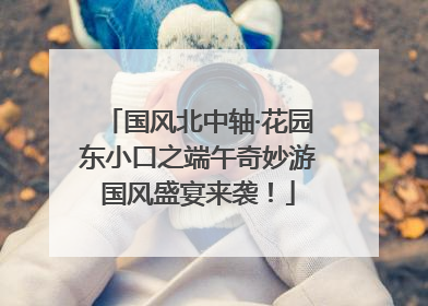国风北中轴·花园东小口之端午奇妙游国风盛宴来袭！