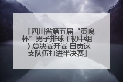 四川省第五届“贡嘎杯”男子排球（初中组）总决赛开赛 自贡这支队伍打进半决赛