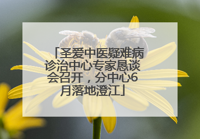 圣爱中医疑难病诊治中心专家恳谈会召开，分中心6月落地澄江