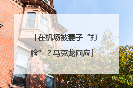 在机场被妻子“打脸”？马克龙回应