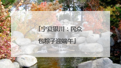 宁夏银川：民众包粽子迎端午