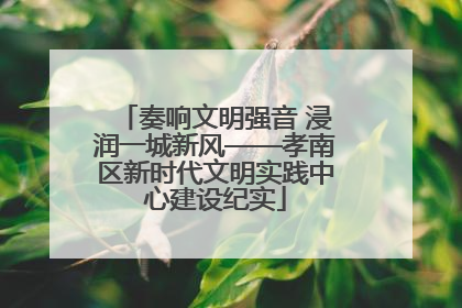 奏响文明强音 浸润一城新风——孝南区新时代文明实践中心建设纪实
