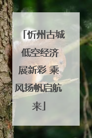 忻州古城 低空经济展新彩 乘风扬帆启航来