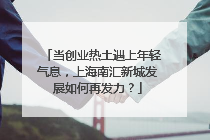 当创业热土遇上年轻气息，上海南汇新城发展如何再发力？