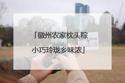 徽州农家枕头粽 小巧玲珑乡味浓