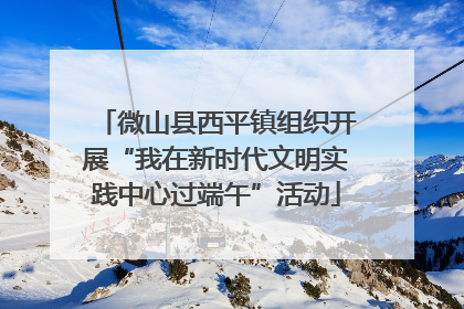 微山县西平镇组织开展“我在新时代文明实践中心过端午”活动