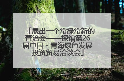 展出一个常绿常新的青洽会——探馆第26届中国・青海绿色发展投资贸易洽谈会