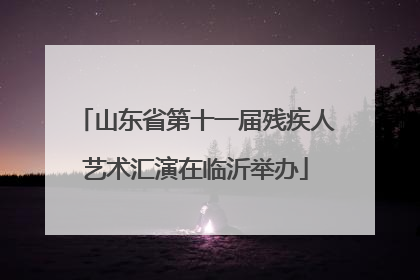山东省第十一届残疾人艺术汇演在临沂举办