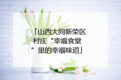 山西大同新荣区 村庄“幸福食堂”里的幸福味道