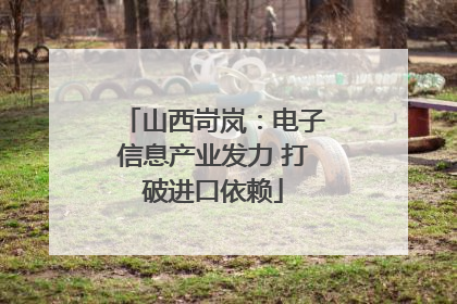 山西岢岚：电子信息产业发力 打破进口依赖