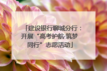 建设银行聊城分行：开展“高考护航·筑梦同行”志愿活动