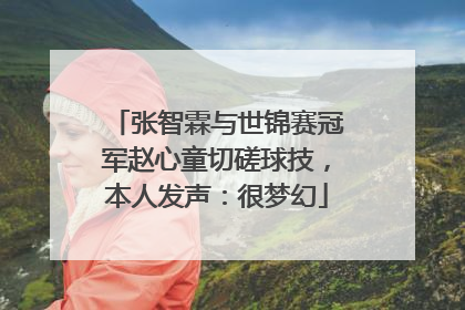 张智霖与世锦赛冠军赵心童切磋球技，本人发声：很梦幻