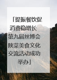 提振餐饮促消费稳增长 第九届丝博会陕菜美食文化交流活动成功举办