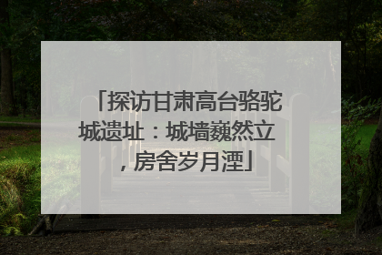 探访甘肃高台骆驼城遗址：城墙巍然立，房舍岁月湮