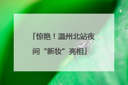 惊艳！温州北站夜间“新妆”亮相