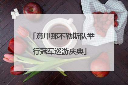 意甲那不勒斯队举行冠军巡游庆典