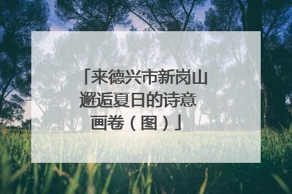 来德兴市新岗山 邂逅夏日的诗意画卷（图）