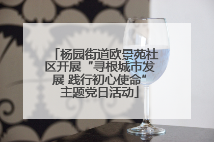 杨园街道欧景苑社区开展“寻根城市发展 践行初心使命”主题党日活动