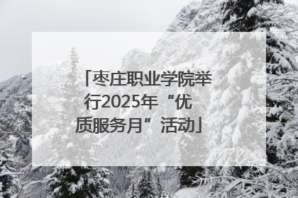 枣庄职业学院举行2025年“优质服务月”活动