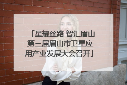 星耀丝路 智汇眉山 第三届眉山市卫星应用产业发展大会召开