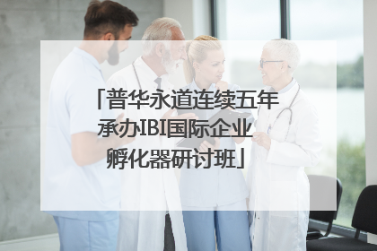 普华永道连续五年承办IBI国际企业孵化器研讨班