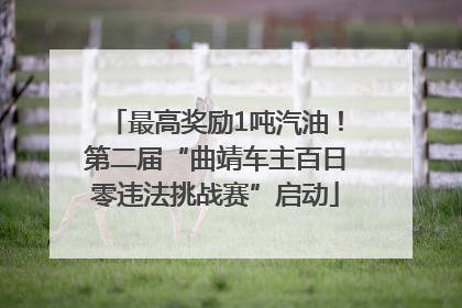 最高奖励1吨汽油！第二届“曲靖车主百日零违法挑战赛”启动
