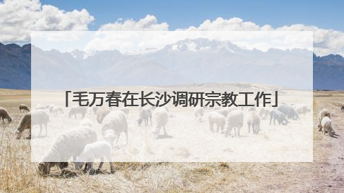 毛万春在长沙调研宗教工作