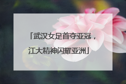 武汉女足首夺亚冠，江大精神闪耀亚洲