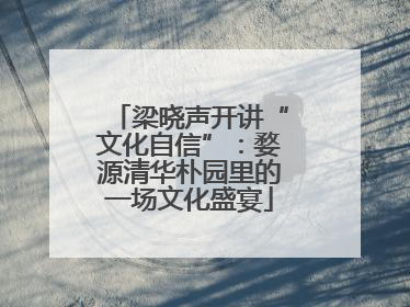梁晓声开讲“文化自信”：婺源清华朴园里的一场文化盛宴