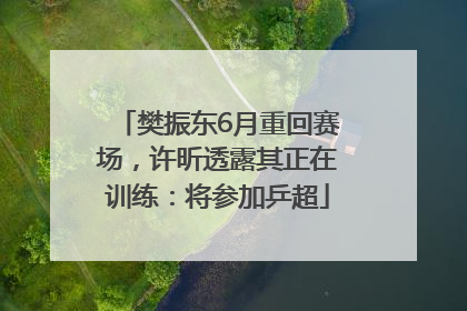 樊振东6月重回赛场，许昕透露其正在训练：将参加乒超