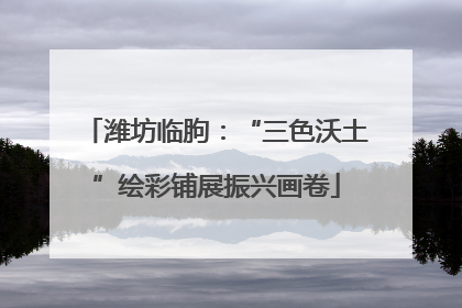 潍坊临朐：“三色沃土”绘彩铺展振兴画卷