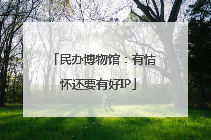 民办博物馆：有情怀还要有好IP
