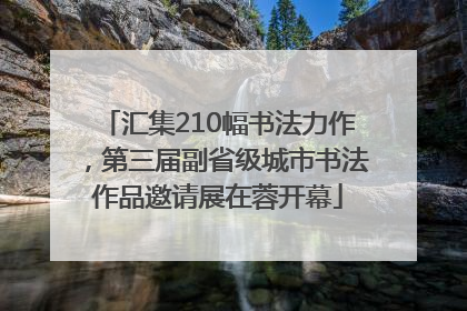 汇集210幅书法力作，第三届副省级城市书法作品邀请展在蓉开幕