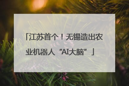 江苏首个！无锡造出农业机器人“AI大脑”