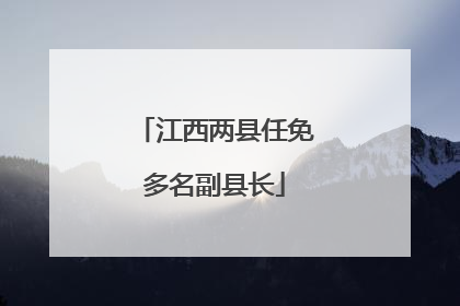 江西两县任免多名副县长