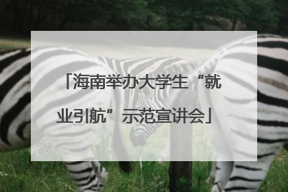海南举办大学生“就业引航”示范宣讲会