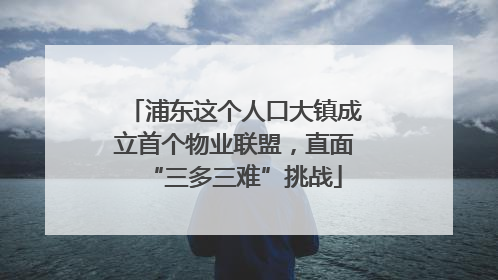 浦东这个人口大镇成立首个物业联盟，直面“三多三难”挑战