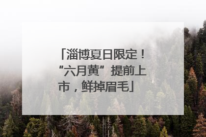 淄博夏日限定！“六月黄”提前上市，鲜掉眉毛