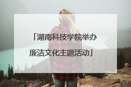 湖南科技学院举办廉洁文化主题活动