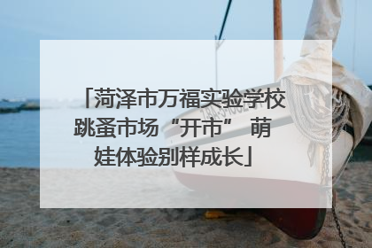 菏泽市万福实验学校跳蚤市场“开市” 萌娃体验别样成长