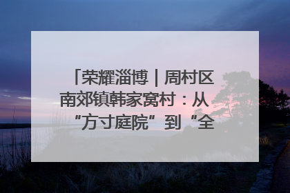 荣耀淄博｜周村区南郊镇韩家窝村：从“方寸庭院”到“全域文明”，乡村振兴的“美学革命”