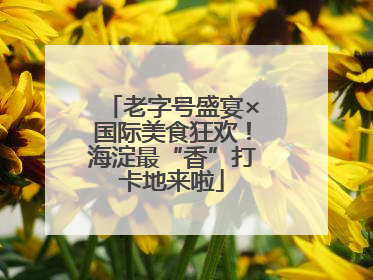 老字号盛宴×国际美食狂欢！海淀最“香”打卡地来啦