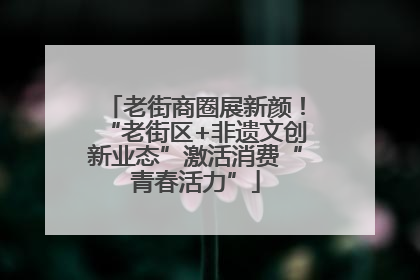 老街商圈展新颜！“老街区+非遗文创新业态”激活消费“青春活力”